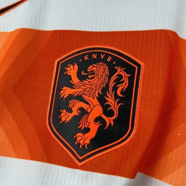 Camisa Seleção Holanda Away Versão Torcedor Copa Do Mundo 2026 Branca Nike - Imagem 4