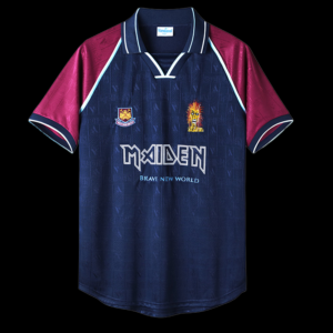 Camisa Retrô West Ham United 1999/2001 Roxa Iron Maiden