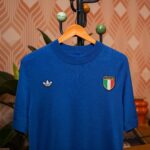 Camisa Retrô Clássica Seleção Itália Home 1970 Azul Adidas - Imagem 6