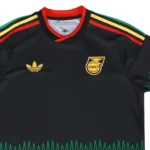Camisa Jamaica Away Copa do Mundo 2026 Bob Marley Torcedor Preta Adidas - Imagem 2