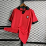 Camisa Retrô Clássica Seleção Portugal Home 1972 Vermelha - Imagem 2
