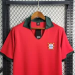 Camisa Retrô Clássica Seleção Portugal Home 1972 Vermelha - Imagem 3