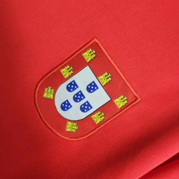 Camisa Retrô Clássica Seleção Portugal Home 1972 Vermelha - Imagem 4