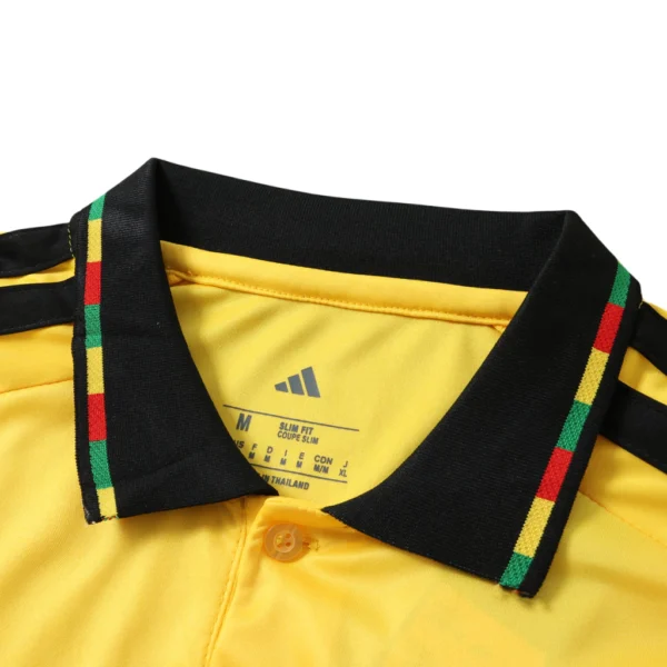 Camisa Jamaica Home Copa do Mundo 2026 Bob Marley Torcedor Amarela Adidas - Imagem 4
