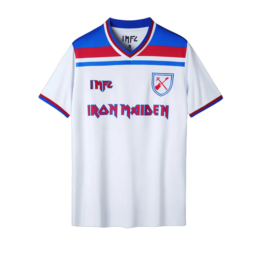 Camisa Retrô West Ham United Away Iron Maiden - Imagem 1