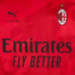 Camisa Milan 4Th Torcedor Manga Longa 2026 Vermelha Puma Slam Jam - Imagem 2