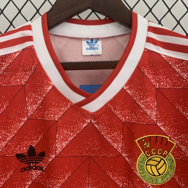 Camisa Retrô Clássica Seleção União Soviética 1988 Adidas - Imagem 4