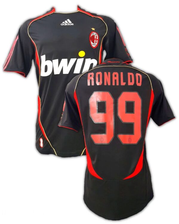Camisa Retrô Milan Third 2006/2007 Ronaldo 99 Adidas - Imagem 2