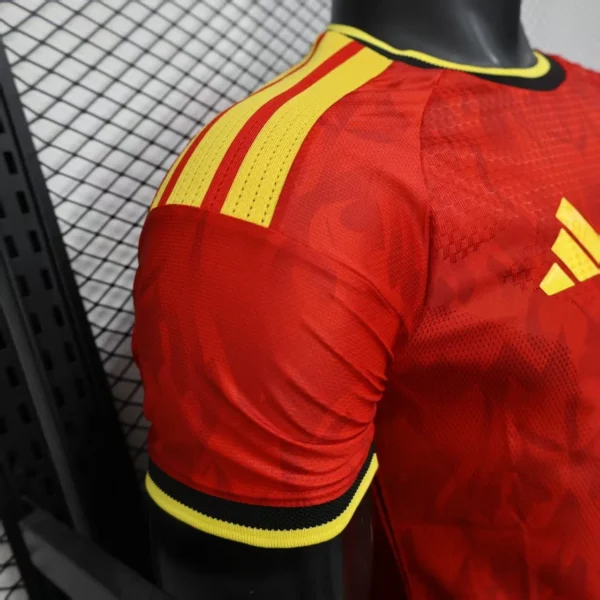Camisa Seleção Bélgica Home Versão Jogador Copa Do Mundo 2026 Vermelho Adidas - Imagem 5