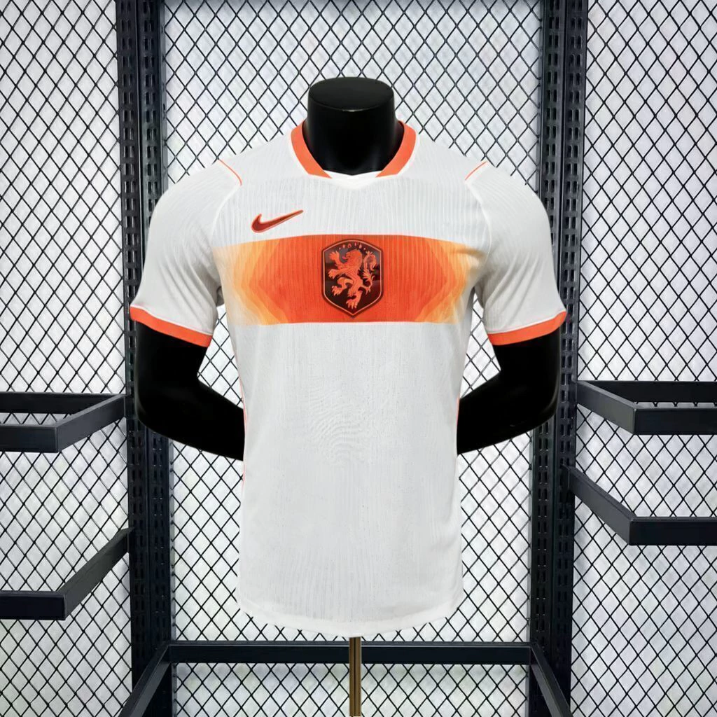 Camisa Seleção Holanda Away Versão Jogador Copa Do Mundo 2026 Branca Nike