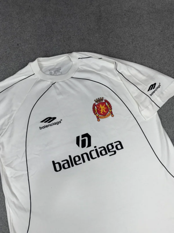 Camisa Balenciaga Oversized Branco Luxo Soccer - Imagem 4