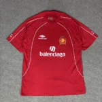 Camisa Balenciaga Oversized Vermelha Luxo Soccer