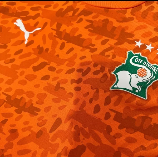 Camisa Costa do Marfim Copa do Mundo 2026 Torcedor Laranja Puma - Imagem 2