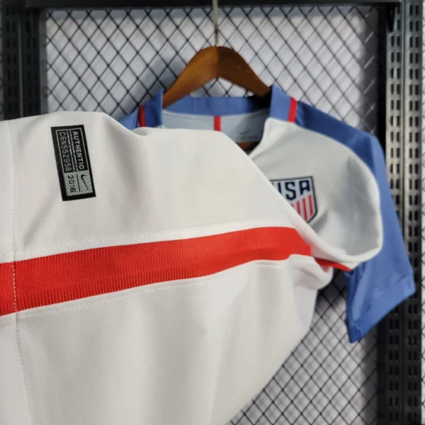 Camisa Retrô Clássica Seleção Estados Unidos USA Home 2016 Branca Nike - Imagem 8