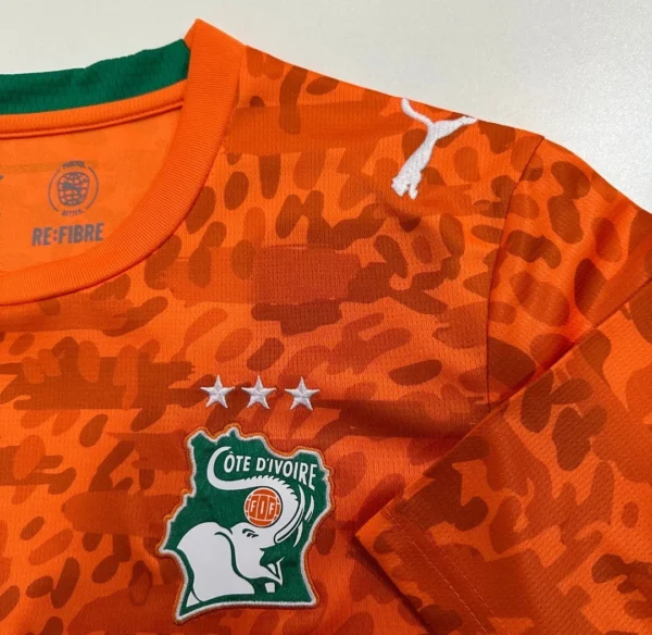 Camisa Costa do Marfim Copa do Mundo 2026 Torcedor Laranja Puma - Imagem 3