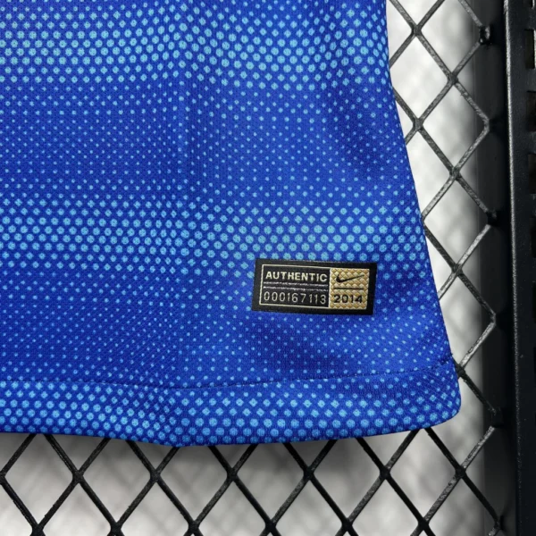 Camisa Retrô Clássica Seleção Brasileira Away - Brasil Azul – 2014 Nike - Imagem 5