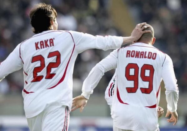Camisa Retrô Milan Away 2006/2007 Ronaldo 99 Adidas Branca - Imagem 4
