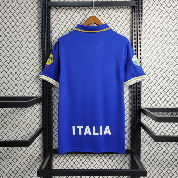 Camisa Retrô Clássica Seleção Itália Home 1996 Nike Azul - Imagem 10
