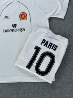 Camisa Balenciaga Oversized Branco Luxo Soccer - Imagem 8