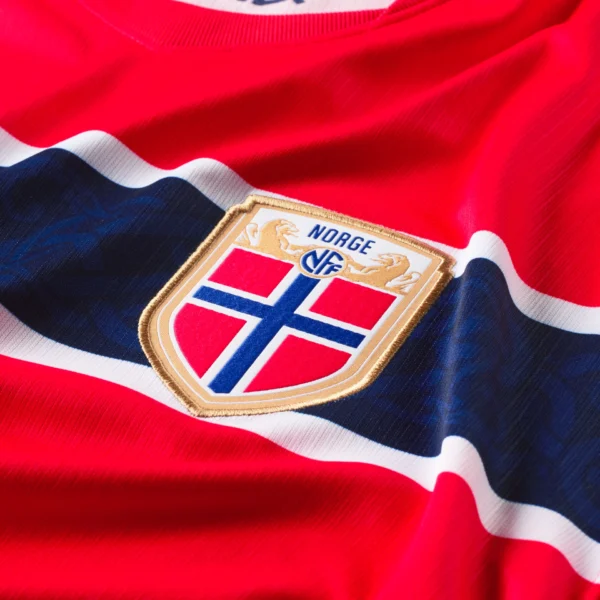 Camisa Seleção Noruega Home Versão Torcedor Copa Do Mundo 2026 Vermelha Nike - Imagem 4