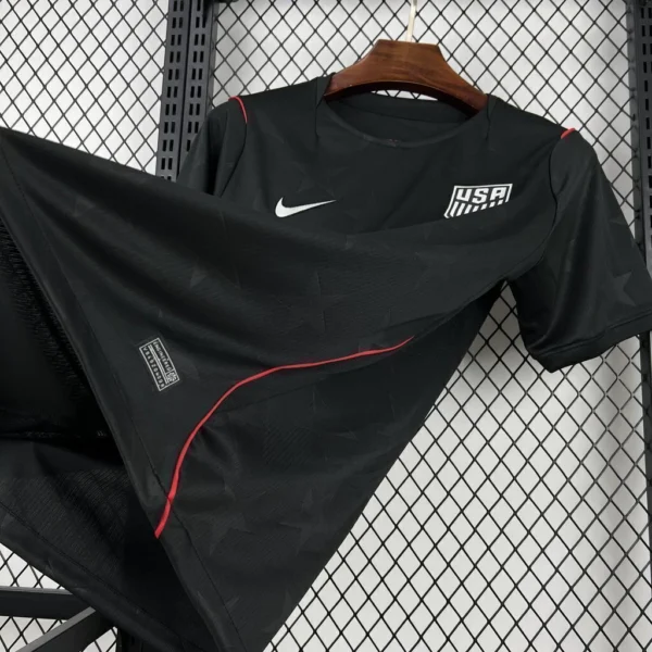 Camisa Seleção Estados Unidos USA Away Versão Torcedor Copa do Mundo 2026 Preta Nike - Imagem 2
