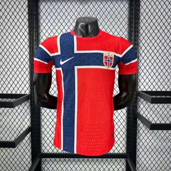Camisa Seleção Noruega Home Versão Jogador Copa Do Mundo 2026 Vermelha Nike - Imagem 9