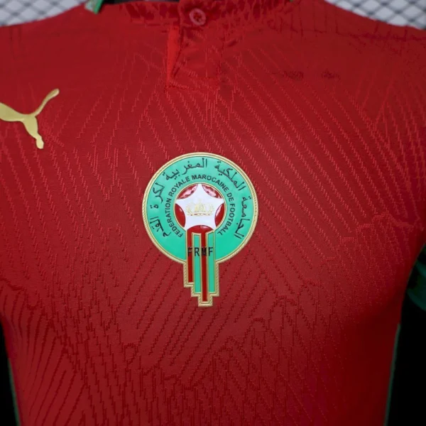 Camisa Seleção Marrocos Home Versão Jogador Copa do Mundo 2026 Vermelha Puma - Imagem 4
