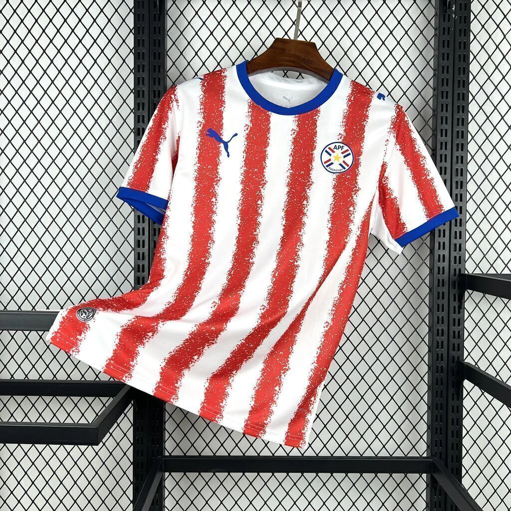 Camisa Seleção Paraguai Home Versão Torcedor Copa do Mundo 2026 Vermelha Puma