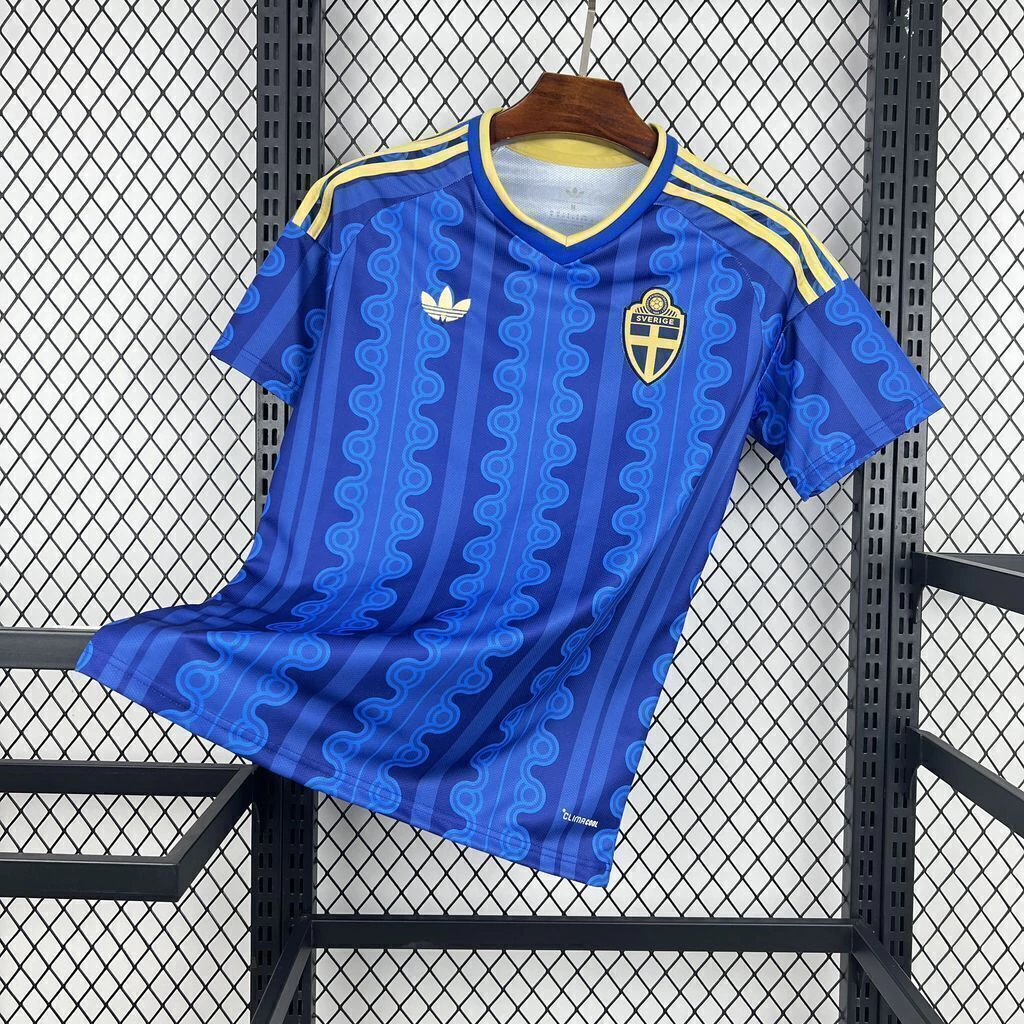 Camisa Seleção Suécia Away Versão Torcedor Copa Do Mundo 2026 Azul Adidas