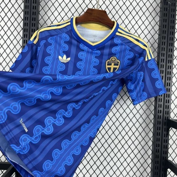 Camisa Seleção Suécia Away Versão Torcedor Copa Do Mundo 2026 Azul Adidas - Imagem 2