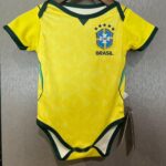 Body Infantil Brasil Amarela Seleção Brasileira Copa do Mundo 2026