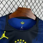 Camisa Brasil Seleção Brasileira Away Torcedor Manga Longa Copa do Mundo 2026 Jordan Azul Nike - Imagem 5