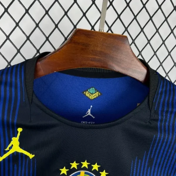 Camisa Brasil Seleção Brasileira Away Torcedor Manga Longa Copa do Mundo 2026 Jordan Azul Nike - Imagem 5