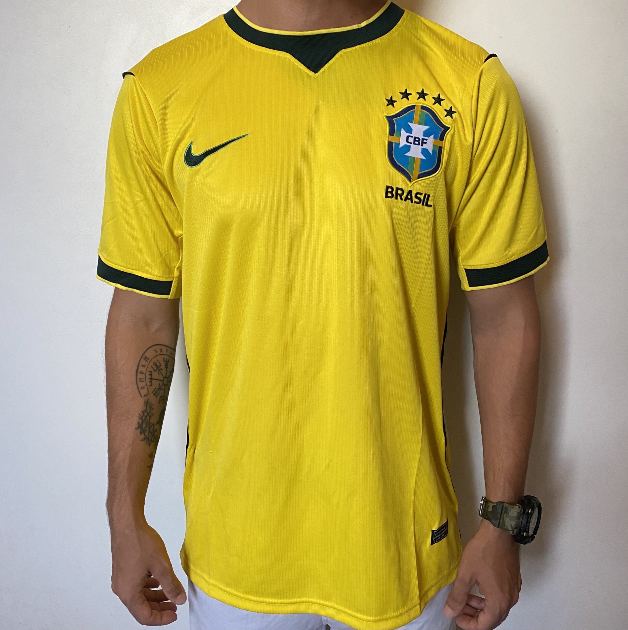 Camisa Brasil Seleção Brasileira Home Torcedor Copa do Mundo 2026 Amarela Nike