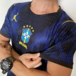 Camisa Brasil Seleção Brasileira Away Azul Jogador Copa do Mundo 2026 Jordan Nike - Imagem 4