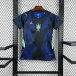 Camisa Brasil Seleção Brasileira Away Feminina Copa do Mundo 2026 Azul Jordan