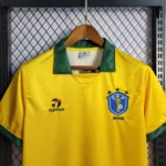 Camisa Retrô Clássica Seleção Brasileira Home - Brasil Amarela – 1988/1990 Topper - Imagem 2