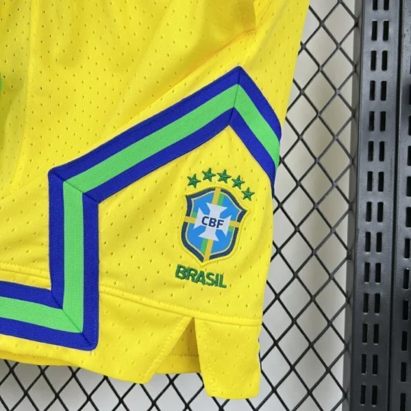 Calção Concept Basquete Seleção Brasil Copa do Mundo 2026 Amarela Jordan - Imagem 2