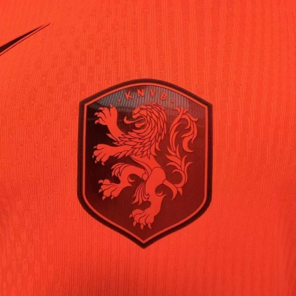 Camisa Seleção Holanda Home Versão Jogador Copa Do Mundo 2026 Laranja Nike - Imagem 3