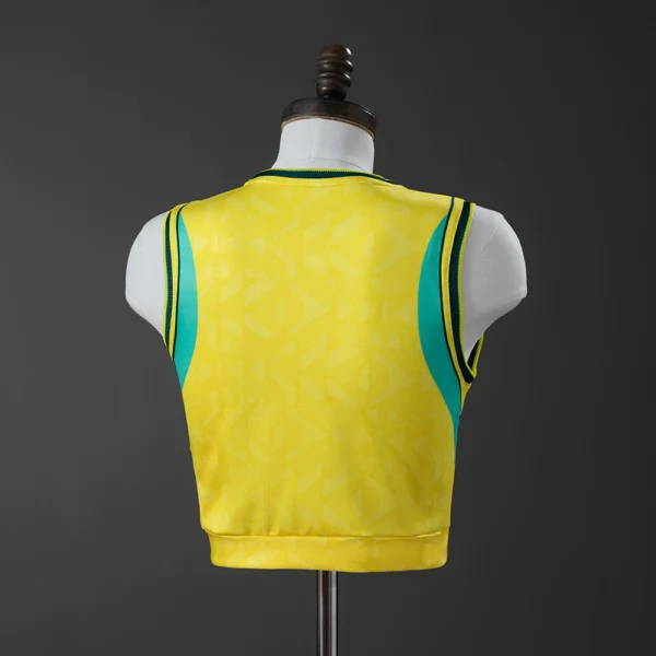 Cropped Brasil Home Amarela Sem Manga Feminina Copa do Mundo 2026 Nike - Imagem 2
