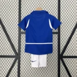 Kit Conjunto Infantil Crianças Camisa e Calção Brasil Retrô Away Infantil 2002 Nike - Imagem 5