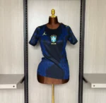 Camisa Brasil Seleção Brasileira Away Feminina Copa do Mundo 2026 Azul Jordan