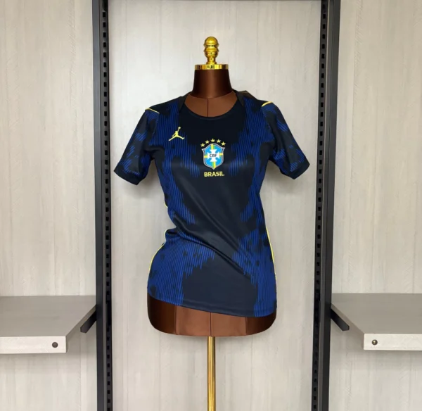 Camisa Brasil Seleção Brasileira Away Feminina Copa do Mundo 2026 Azul Jordan - Imagem 5