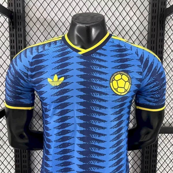 Camisa Seleção Colômbia Away Versão Jogador Copa Do Mundo 2026 Azul Adidas - Imagem 6