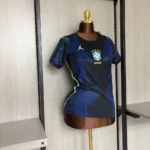 Camisa Brasil Seleção Brasileira Away Feminina Copa do Mundo 2026 Azul Jordan - Imagem 4