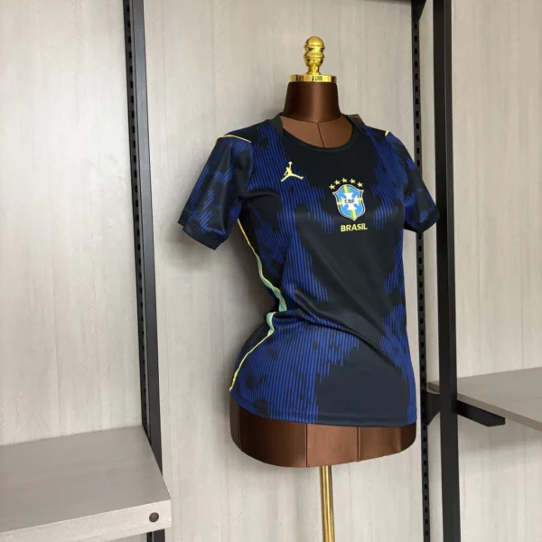 Camisa Brasil Seleção Brasileira Away Feminina Copa do Mundo 2026 Azul Jordan - Imagem 4