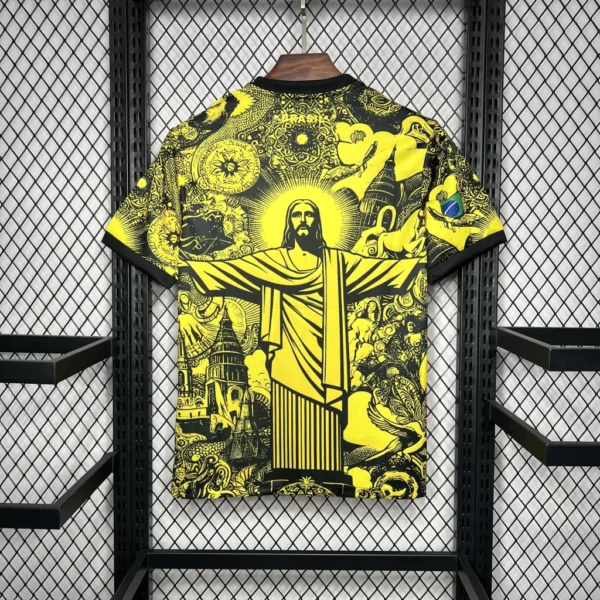 Camisa Brasil Seleção Brasileira Concept Cristo Redentor Versão Torcedor Amarelo 2025 Nike - Imagem 6