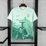 Camisa Brasil Seleção Brasileira Concept Cristo Redentor Versão Torcedor Verde 2025 Nike