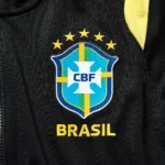 Kit Casaco e Calça Brasil Seleção Brasileira Manga Longa 2026 Jordan Preto - Imagem 3