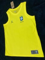 Regata Seleção Brasil Academia Copa Do Mundo 2026 Amarela Jordan - Imagem 3